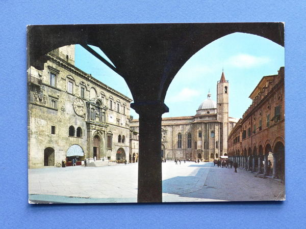Cartolina Ascoli Piceno - Piazza del Popolo - 1967
