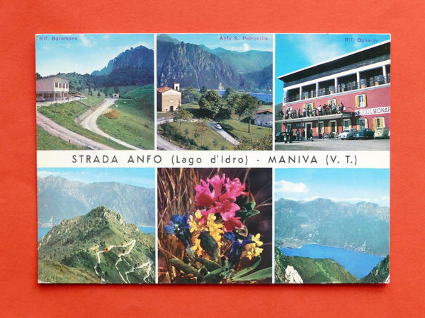 Cartolina Lago d'Idro - Strada Anfo - Maniva - Varie …