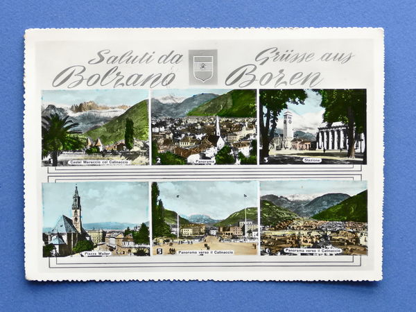 Cartolina Bolzano - Varie vedute - 1957