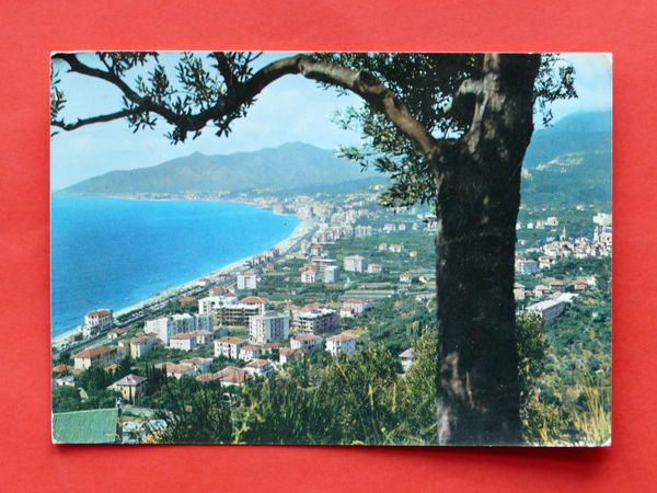 Cartolina Borgio Verezzi - Panorama visto da levante - 1967.