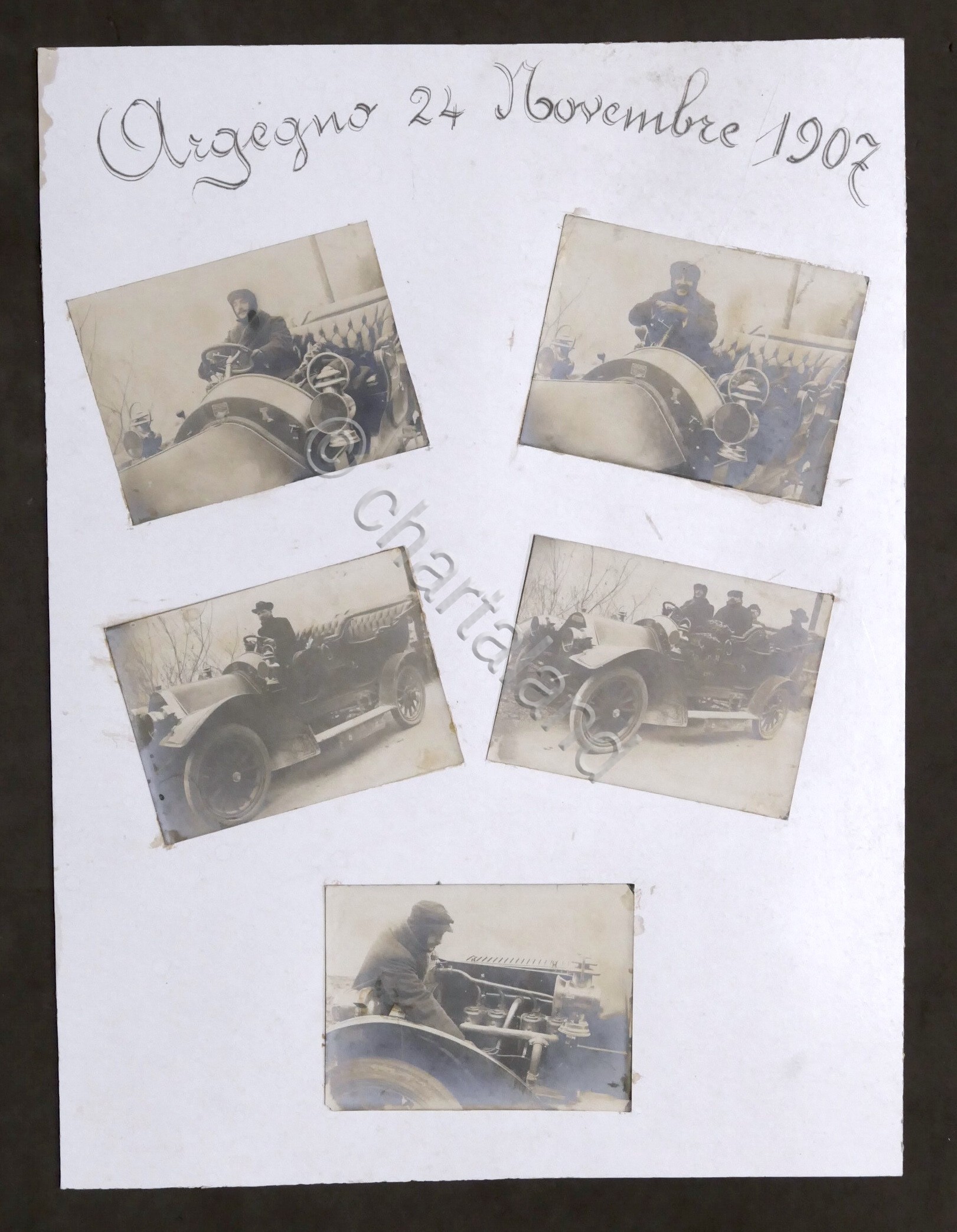 5 Fotografie Automobile d'epoca Humber Beeston four-cylinder - Argegno 1907 …