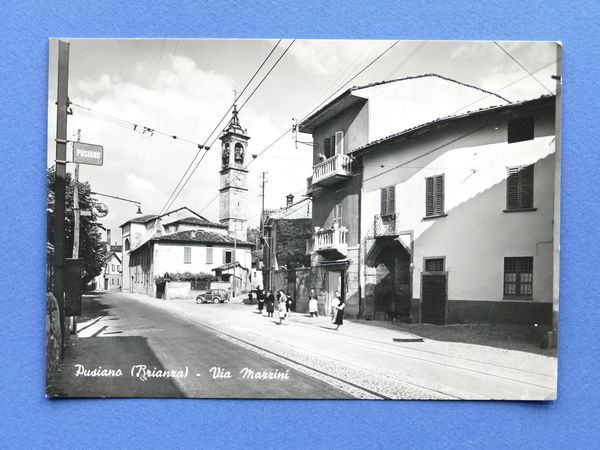 Cartolina Pusiano - Via Mazzini - 1950 ca..