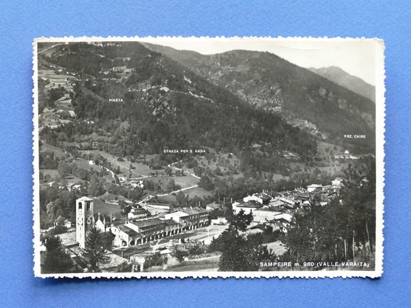 Cartolina Sampeyre - Valle Varaita - 1954