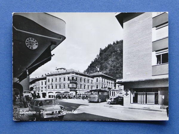 Cartolina Tolmezzo - Piazza XX Settembre - 1963