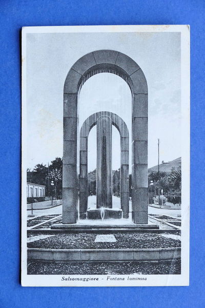Cartolina Salsomaggiore - Fontana Luminosa - 1938.