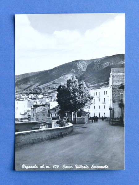 Cartolina Orgosolo - Corso Vittorio Emanuele - 1963