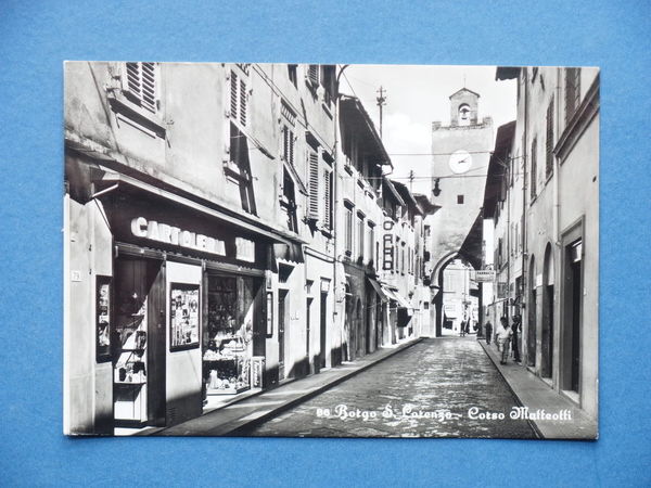 Cartolina Borgo S. Lorenzo - Corso Matteotti - 1960 ca.