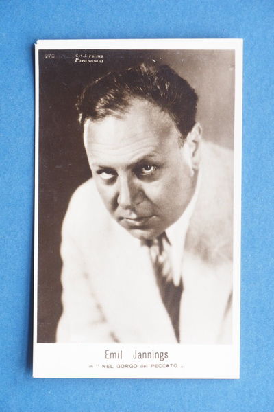 Cartolina Cinema Muto - Emil Jannings - Film Nel gorgo …