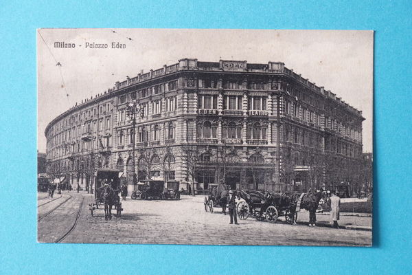 Cartolina Milano - Piazza Eden - 1910 ca.