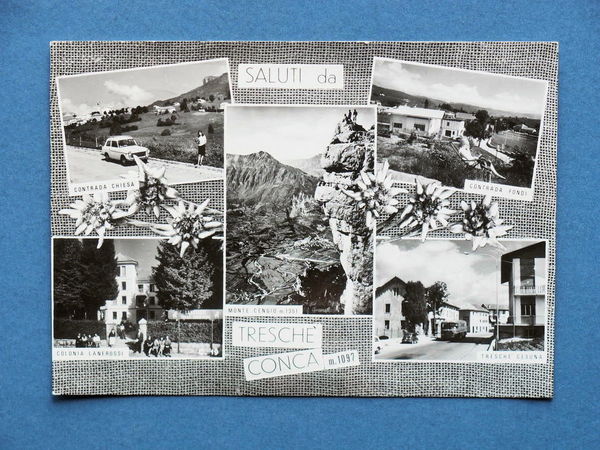 Cartolina Treschè Conca - Varie vedute - 1966.
