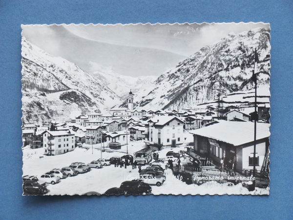 Cartolina Caspoggio Panorama invernale 1960 ca.