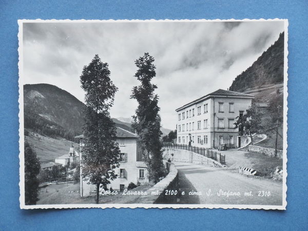 Cartolina Dosso Lavazza e cima S. Stefano - 1950 ca.