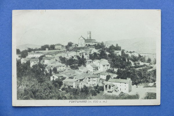 Cartolina Fortunago - Panorama - 1924 ca.