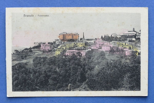 Cartolina Brunate - Panorama - 1921 ca.
