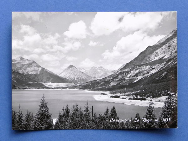Cartolina Cancano - La Diga - 1956 ca.