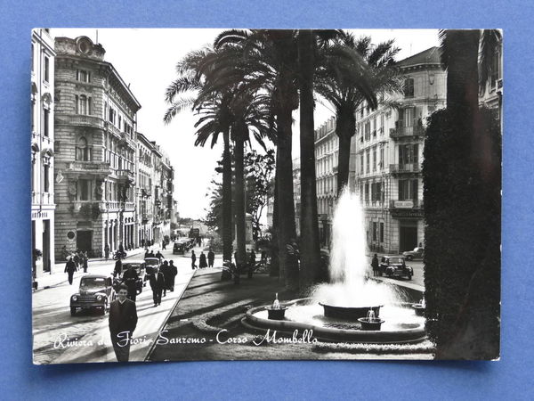 Cartolina Sanremo - Corso Mombello - 1958