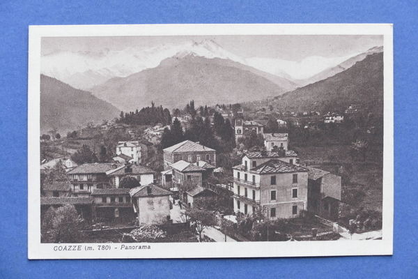 Cartolina Coazze - Panorama - 1920 ca.