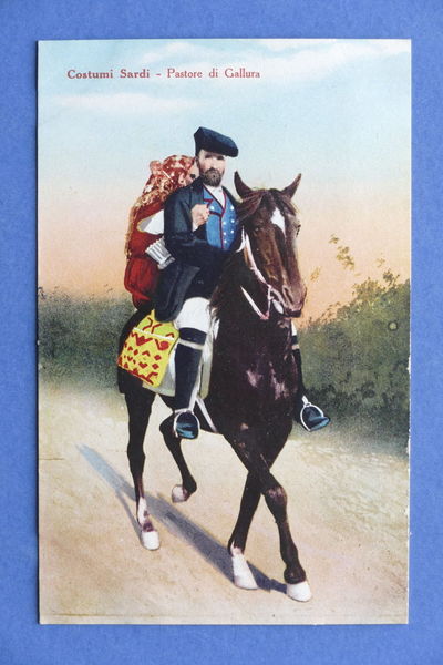 Cartolina Costumi Sardi - Pastore di Gallura - 1910 ca.
