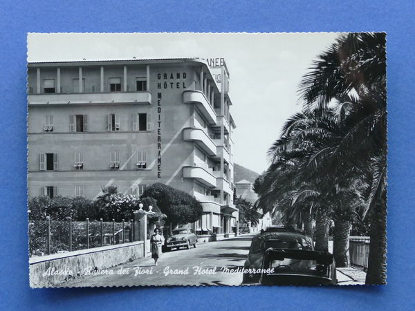 Cartolina Alassio Grand Hotel Mediterranee - 1950 ca.