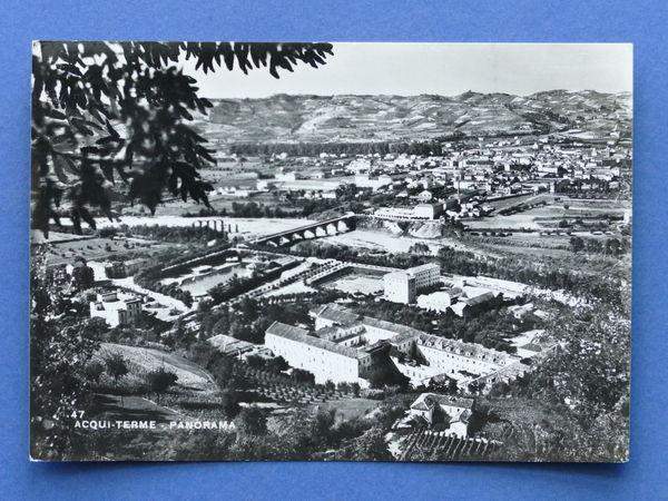 Cartolina Acqui Terme - Panorama - 1953 ca..