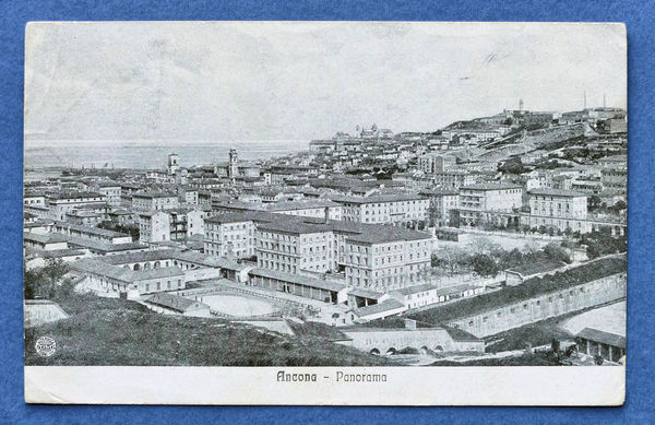 Cartolina Ancona - Panorama 1917.