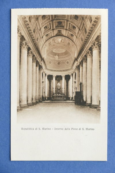 Cartolina Repubblica di S. Marino - Interno della Pieve di …