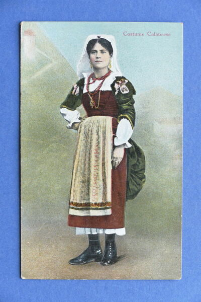 Cartolina Costumi Calabria - Costume Calabrese - 1910 ca.