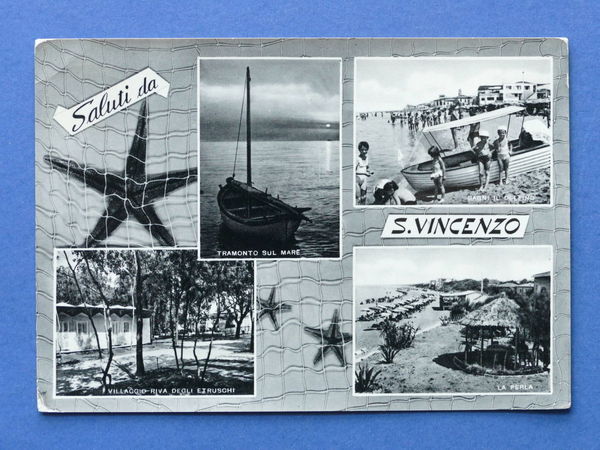 Cartolina S. Vincenzo - Varie vedute - 1963.