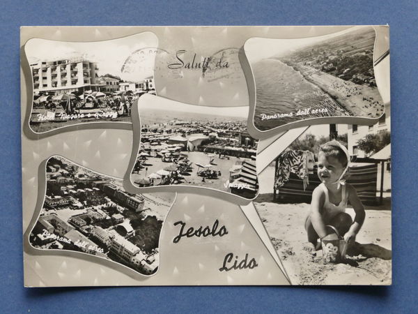 Cartolina Jesolo Lido - Varie vedute - 1963