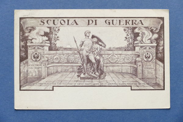 Cartolina Militaria - Scuola di Guerra - 1923