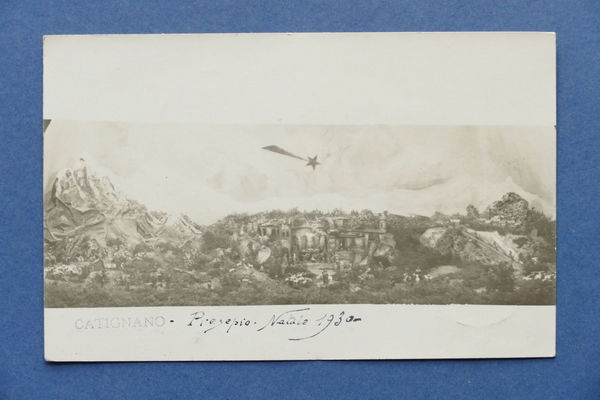 Cartolina Catignano - Presepe Natale 1930