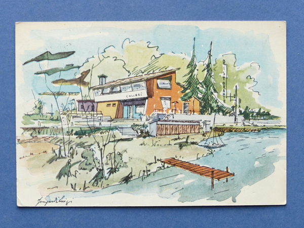 Cartolina Ghirla - Ristorante Bar Colibrì - 1959