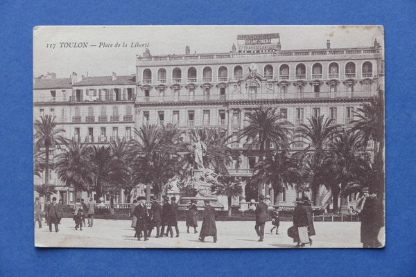 Cartolina Francia - Tolone - Piazza della Libertà - 1925 …