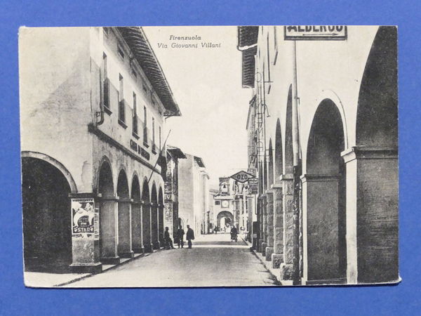 Cartolina Firenzuola - Via Giovanni Villani - 1956
