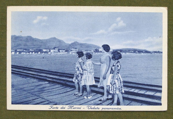 Cartolina Forte dei Marmi - Veduta panoramica - 1940 ca.