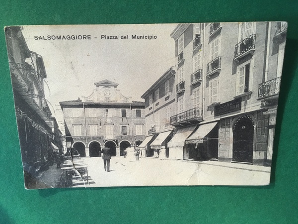 Cartolina Salsomaggiore- Piazza del Municipio - 1910