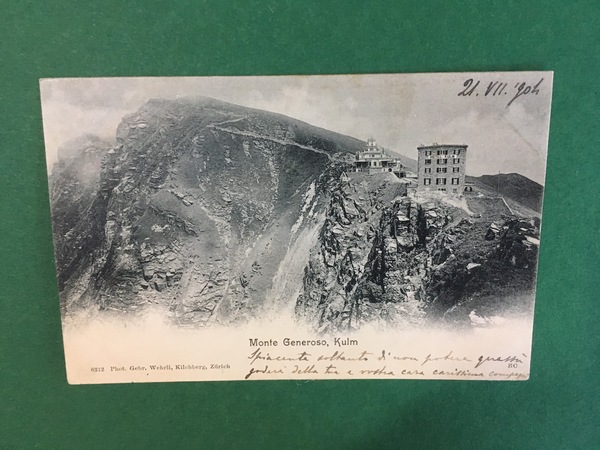 Cartolina Kulm - Monte Generoso - 1904