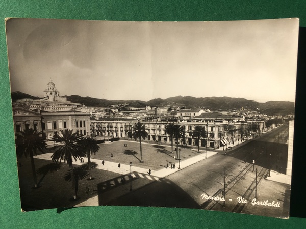 Cartolina Messina - Via Garibaldi - 1952