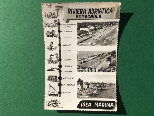 Cartolina Riviera Adriatica Romagnola - Igea Marina - 1960