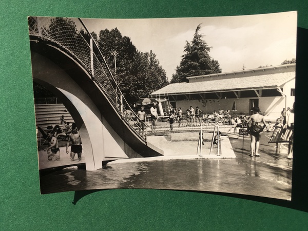 Cartolina Castrocaro Terme - La Piscina Nel Parco Delle Terme …