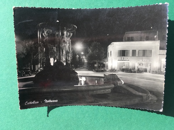 Cartolina Cattolica - Notturno - 1952