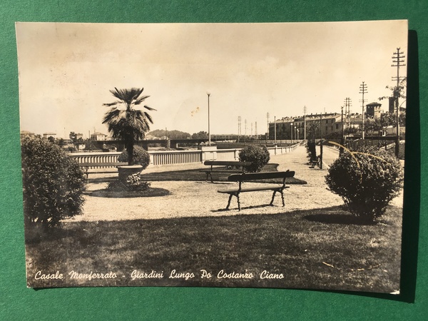 Cartolina Casale Monferrato - Giardini Lungo Po Castanro Ciano - …
