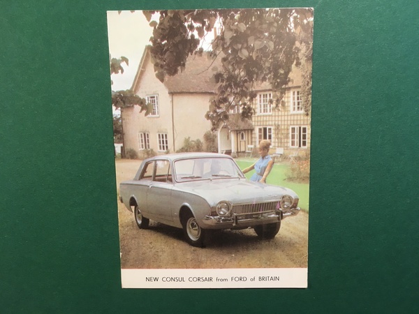 Cartolina New Consul Corsair From Ford Of Britain - 1964