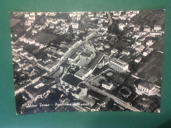 Cartolina Albano Terme - Panorama Dall'Aereo - 1957
