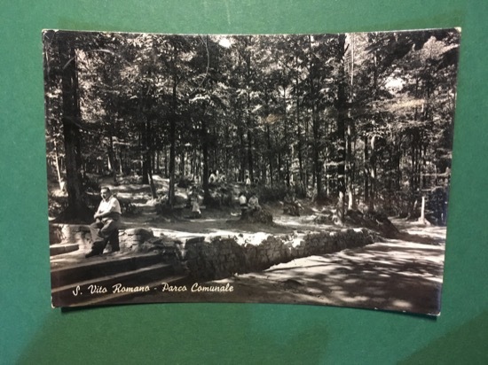 Cartolina S.Vito Romano - Parco Comunale - 1955