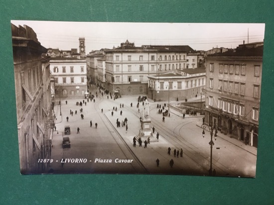 Cartolina Livorno Piazza Cavour - 1960 ca.