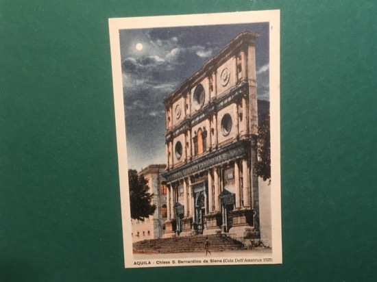 Cartolina Aquila - Chiesa S.Bernardino Da Siena - Cola Dell'Amatrice …