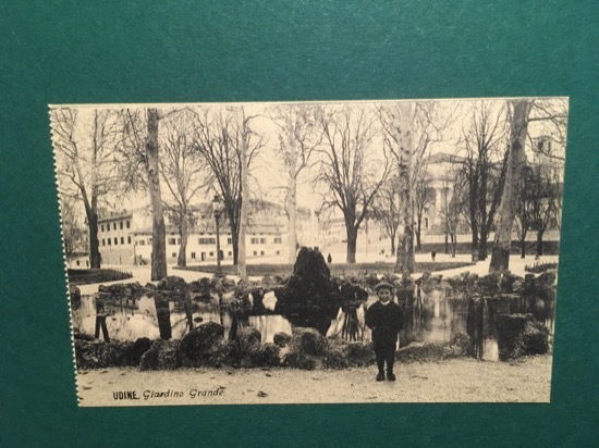 Cartolina Udine Giardino Grande - 1915ca.