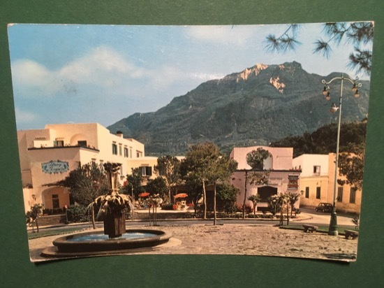 Cartolina Lacco Ameno - Piazza S.Restituta e Hotel "La Reginella" …