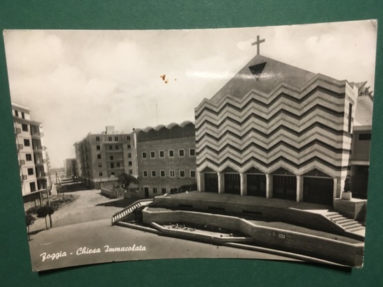 Cartolina Foggia - Chiesa Immacolata - 1961